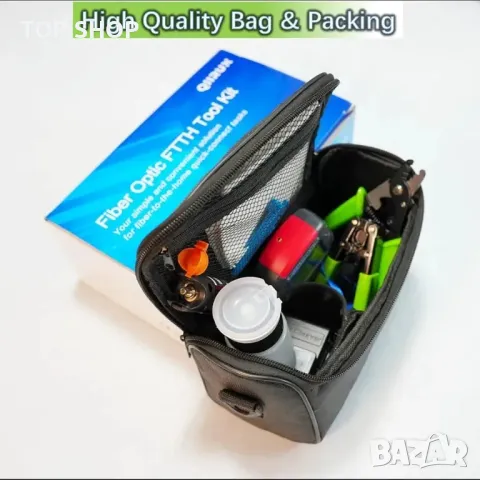 Комплект инструменти за оптични влакна QIIRUN FTTH, комплект инструменти за оптични влакна, снимка 5 - Гедорета - 48735186