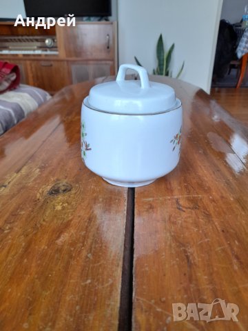 Стара порцеланова захарница #5, снимка 2 - Други ценни предмети - 32536555