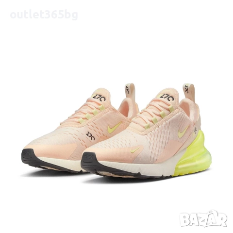 Nike - Air Max 270 Yellow White номер 37.5 дамски Оригинал Код 3307, снимка 3 - Маратонки - 52658219