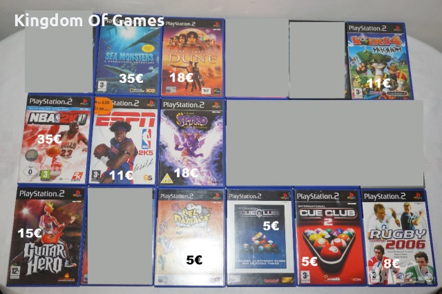 Игри за PS2 Sea Monsters/NBA 2K11/Frank Herbert's Dune/The Legend Of Spyro/Worms 4/Rugby 2006