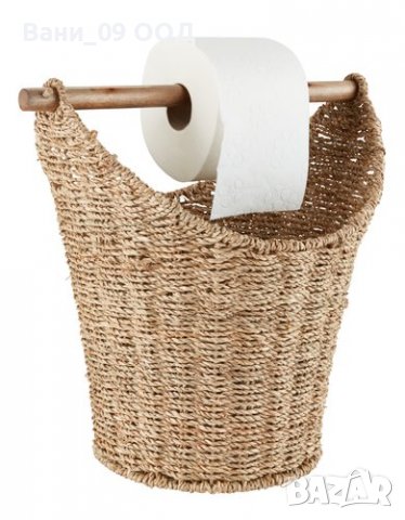 Поставка за тоалетна хартия с кошничка за съхранение