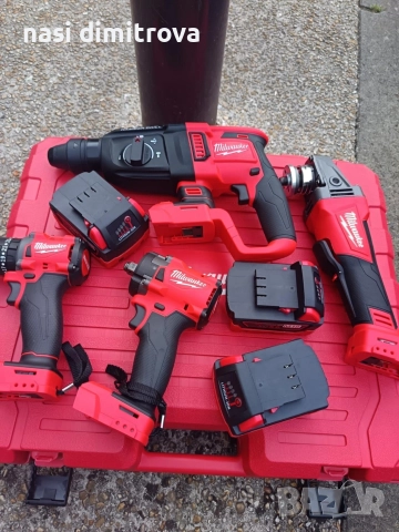 чисто нов комплект на Milwaukee 4в1 , снимка 4 - Винтоверти - 52718418