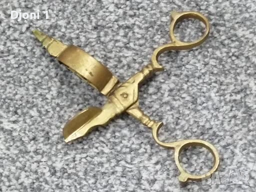Антични ножици за подрязване на свещи, снимка 10 - Антикварни и старинни предмети - 53173210