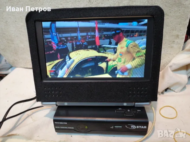 Продавам портативно телевизорче ТВ с ДВД  LENCO 9'' за кола и дома, снимка 2 - Телевизори - 47815791