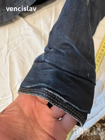 Дълга дънкова шуба, снимка 5 - Якета - 38453168