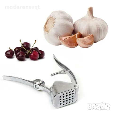 Алуминиева преса за чесън и вадене на костилки