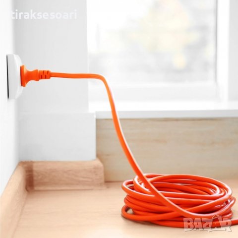 Удължител кабел за ток с щепсел и контакт тип шуко 30 метра, снимка 4 - Друга електроника - 43708357