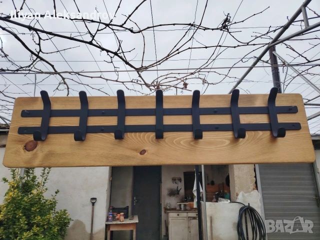 Закачалка в индустриален стил, снимка 3 - Закачалки - 53480875