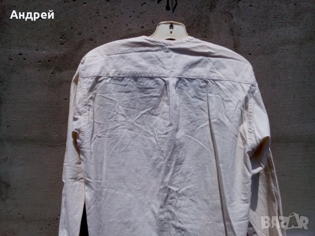 Старинна Мъжка памучна риза, снимка 5 - Антикварни и старинни предмети - 26210760
