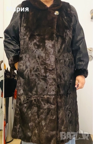 Дамско палто от норка (Nerz), кафяво, без забележки, снимка 10 - Палта, манта - 52506367