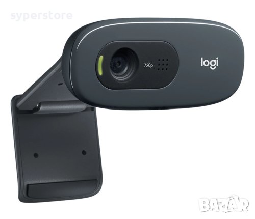 Уеб Камера Logitech C270 720P HD камера за компютър или лаптоп Webcam for PC / Notebook, снимка 3 - Камери - 36811204