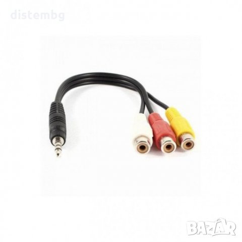Аудио кабел 3 чинча към  ЖАК 3.5ММ