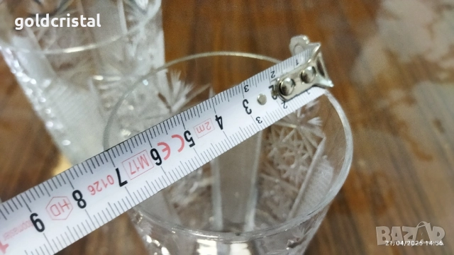 кристални чаши вода Ропотамо , снимка 4 - Антикварни и старинни предмети - 51716790
