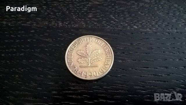 Монета - Германия - 10 пфенига | 1990г.; серия F, снимка 2 - Нумизматика и бонистика - 27872257