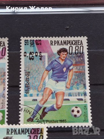 Пощенски марки чиста комплектна серия Футбол Световно първенство Мексико 86г. За колекция - 22547, снимка 4 - Филателия - 36662842