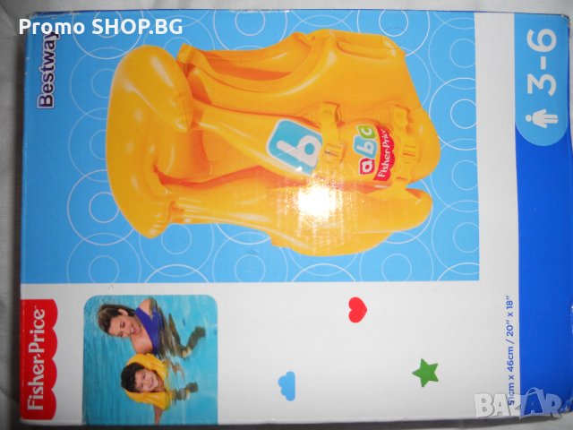 Fisher Price Спасителна Детска надуваема жилетка пояс 3- 6 г, снимка 1