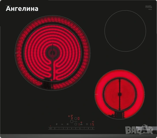 Готварски плот, Bosch PKK631FP8E, SER6, 6 Electric hob 60 cm, 3 zones, 2 extensions, surface mount w