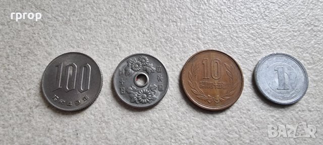 Монети. Япония. 1  ,10 ,50 ,100   йени . 4 бройки., снимка 13 - Нумизматика и бонистика - 32626343
