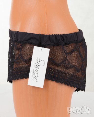 Черни боксерки с дантела марка Sawren - XL, снимка 2 - Бельо - 28649608