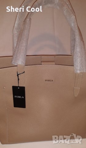 Furla Tote L Begie Gris, снимка 3 - Чанти - 43370477