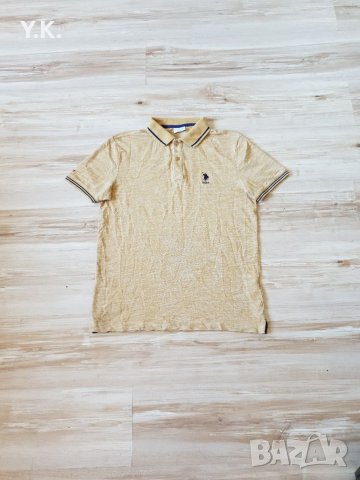 Оригинална мъжка тениска с яка U.S. Polo Assn.