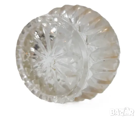 Стара кристална стъклена ваза (2.2), снимка 4 - Антикварни и старинни предмети - 49148960