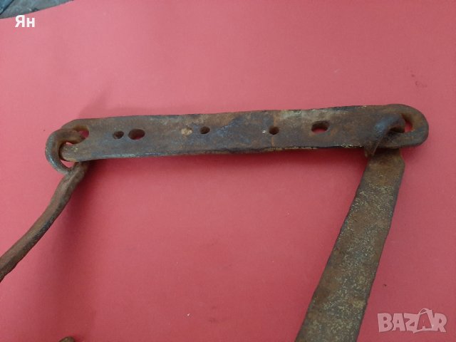 Стари Ретро Комплект Куки от Ковано Желязо на Стойка-100г. , снимка 5 - Други ценни предмети - 43658921