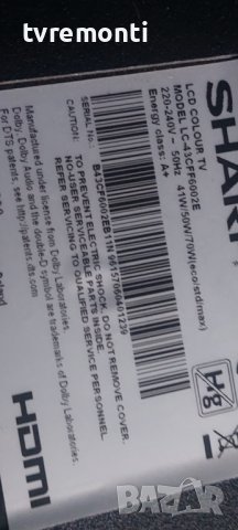 MAIN BOARD ,TP.MS6308.PB711 ,for ,SHARP LC-43CFF6002E for 43inc DISPLAY LC430DUY-SHA1, снимка 9 - Части и Платки - 39991409