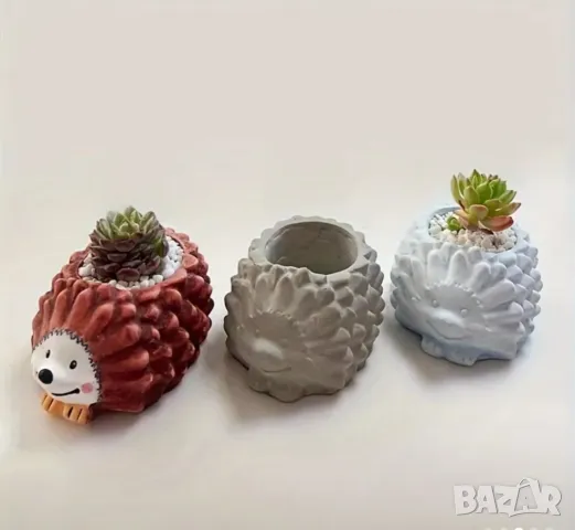 Молд кашпа таралеж, снимка 2 - Форми - 48328818