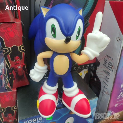 Голяма PVC СОНИК фигурка на героя Sonic Hedgehog, снимка 2 - Други - 40403919