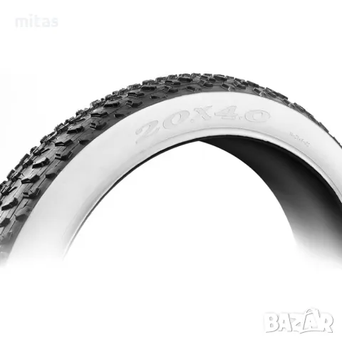 20x4.0 - Външни и вътрешни гуми за Фатбайк велосипед VEE TIRE Бял борд, снимка 4 - Части за велосипеди - 50220411