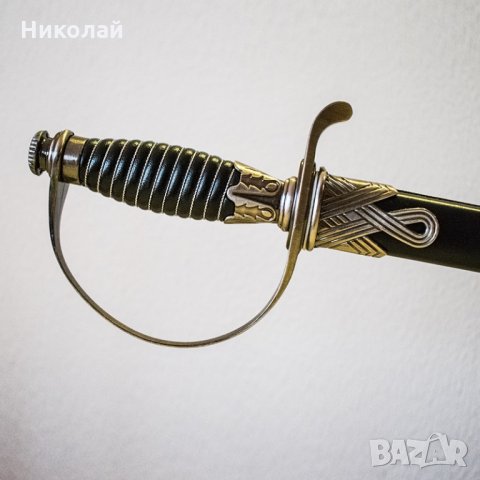  Ювелирна кавалерийска права сабя US Army SILVER с право острие , снимка 2 - Ножове - 28949710