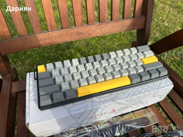 Механична Клавиатура Ajazz x Nacodex NK61 / 60% / Cherry MX Red Switch-ове / Hot swap /, снимка 2 - Клавиатури и мишки - 53353364