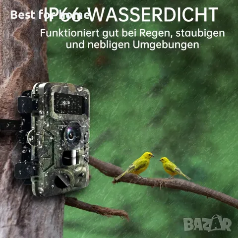 Woomoon Ловна камера 60MP 4K HD с 64 GB SD карта, снимка 6 - Оборудване и аксесоари за оръжия - 48468209