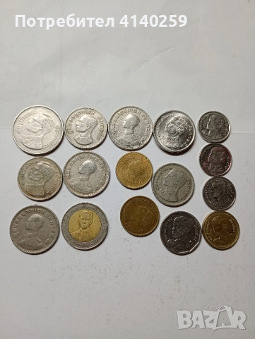 Тайланд монета лот 5 Сатанги 10 Бата , снимка 4 - Нумизматика и бонистика - 51573968