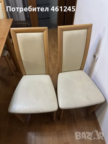 Маса за трапезария разтегателна к-т с 6 стола, снимка 7 - Маси - 52210023