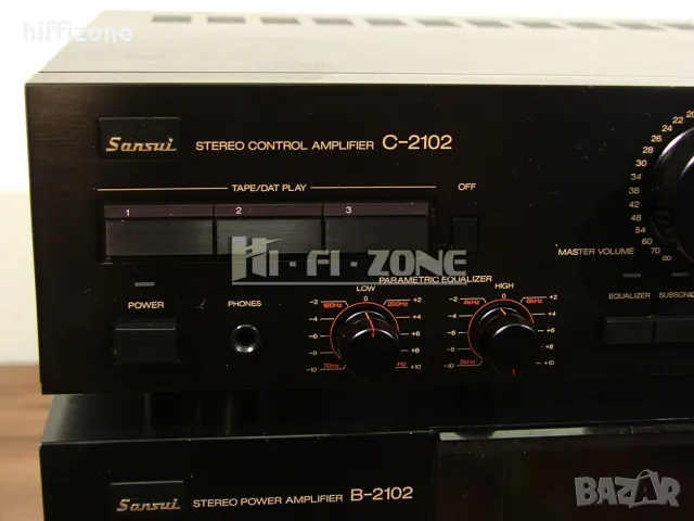  Sansui c-2102 / b-2102 Усилвател, снимка 3 - Ресийвъри, усилватели, смесителни пултове - 47997755