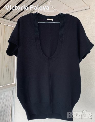 CACHAREL Франция блуза/елек вълна кашмир, снимка 5 - Елеци - 43830684