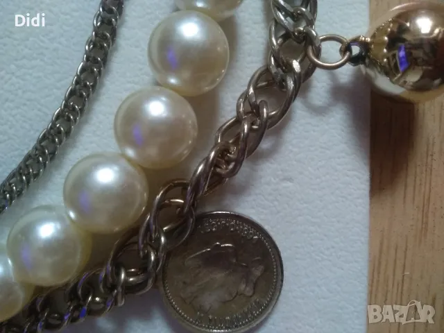 Колие перли балерина синджири, снимка 3 - Части - 49036157