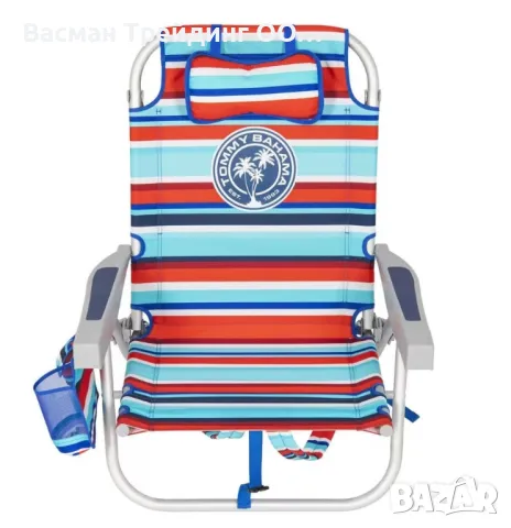 Комплект 2 Плажни стола Tommy Bahama Плажен стол (Шезлонг) КОЛЕКЦИЯ ЛЯТО 2025 Томи Бахама, снимка 4 - Къмпинг мебели - 49446429
