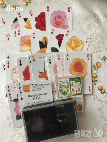 Карти за игра стари Heritage рози винтидж