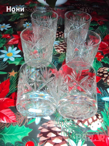 Кристален сервиз 6 броя за уиски или ракия, снимка 3 - Чаши - 52844390