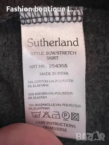 Сива памучна пола с ластик в кръста М размер 🩶, снимка 5 - Поли - 47945685