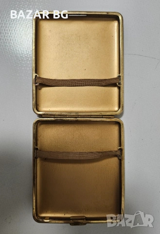 ★ █▬█ █ ▀█▀ ★ Стара позлатена немска табакера, снимка 2 - Антикварни и старинни предмети - 53225689