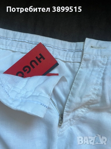 Мъжки ленен панталон HUGO BOSS, снимка 6 - Панталони - 51553114