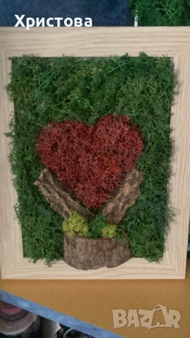 Ръчно изработени 3Д картини със скандинавски мъх, снимка 14 - Картини - 51099815