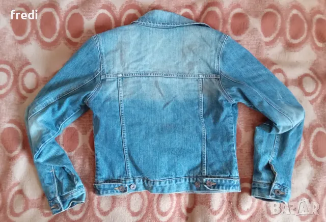 Дамско зимно дънково яке, снимка 3 - Якета - 48552133