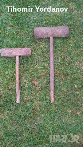 Стари дървени чукове.-2 броя., снимка 3 - Антикварни и старинни предмети - 48681087