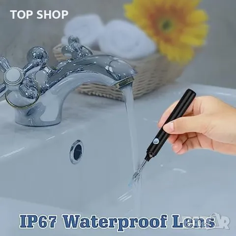 Нов VITCOCO Отоскоп 1080P FHD WiFi - Премахване на Ушна Кал с 6 LED, снимка 5 - Тримери - 49309228