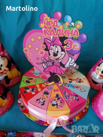 Картонена торта Лило и Стич, снимка 10 - Други - 53015186